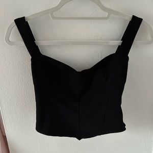 Cute black crop top!